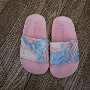 Girls Primark Tie-Dye Star Slides Size 9